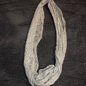 Gray infinity scarf